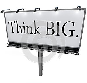 Think Big Words Billboard Concept Idea