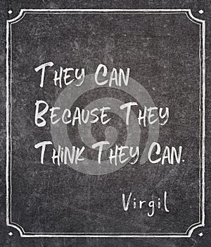 Think they can Virgil quote