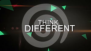 Think Different and Be Creative Looping animation