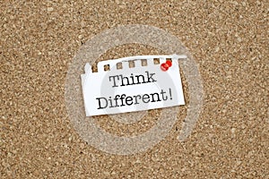 Think Different Concept