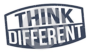 Think different grunge rubber stamp