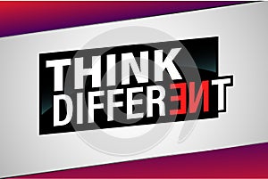think different poster banner graphic design