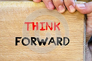 Think forward text concept