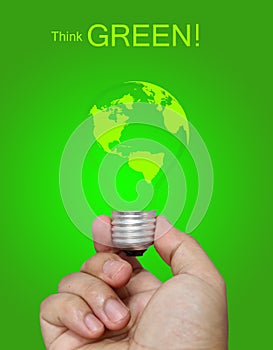 Think green concept