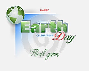 Think green, Earth day celebration