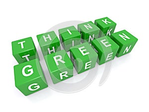 Think green sign