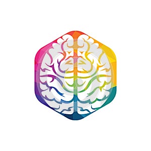 Brainstorm power thinking brain icon.