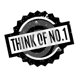 Think Of No.1 rubber stamp