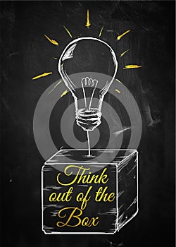 Think out of box sketch bulb