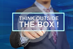 Think Outside The Box, Motivational Words Quotes Concept