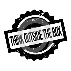Think Outside The Box rubber stamp
