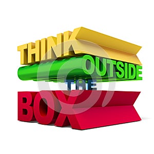 Think outside the box text