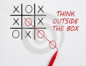 Think outside the box. Thinking in an original and creative way. Different, unconventional, novel, or creative thinking
