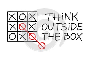 Think Outside The Box Tic Tac Toe photo