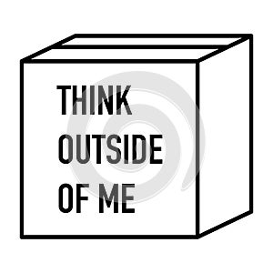 Think outside the box very creative idea