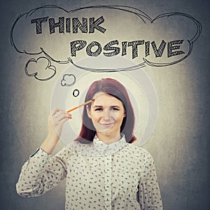 Think positive concept