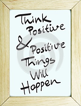 Think Positive Poster