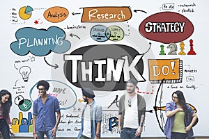 Think Thinking Idea Determination Planning Mind Concept