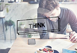 Think Thinking Planning Analyse Ideas Concept