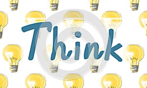 Think Thinking Visionary Attitude Inspiration Concept