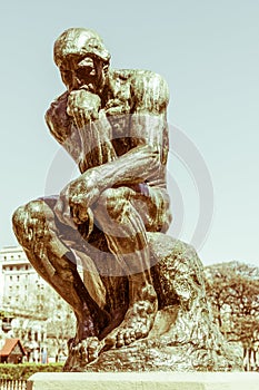 The Thinker by Rodin. BUENOS AIRES, ARGENTINA