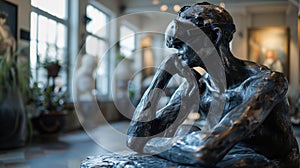 Thinker with VR Glasses - AI Generated