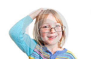 Thinking child glasses