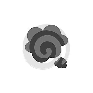 Thinking cloud bubble vector icon