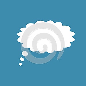 Thinking cloud, Cartoon dialogs cloud vector, icon image