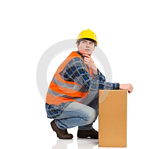 Thinking Construction Worker.