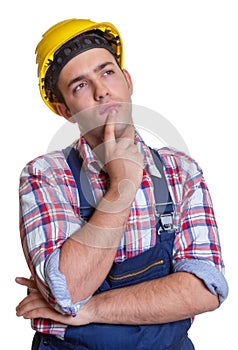 Thinking construction worker