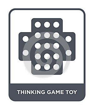 thinking game toy icon in trendy design style. thinking game toy icon isolated on white background. thinking game toy vector icon