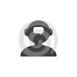 Thinking human mind vector icon