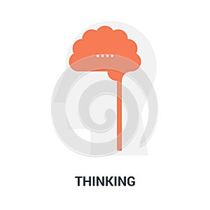 Thinking icon concept