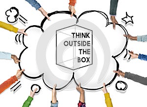Thinking Out Of The Box Concept