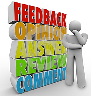 Thinking Person Feedback Comment Opinion photo