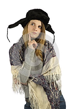 Thinking about something