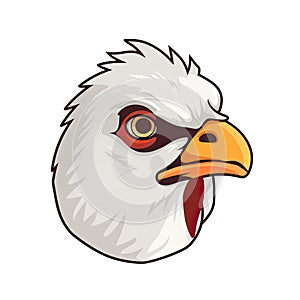 Thinks Chicken Face Sticker On Isolated Tansparent Background, Png, Logo. Generative AI