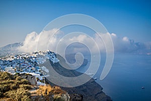 Thira town on Santorini