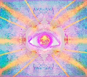 Third eye mystical sign