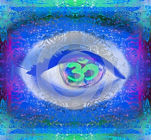 Third eye mystical sign