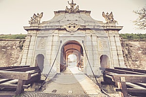 Third Gate of the Alba Carolina citadel in Alba Iulia, Transylvania