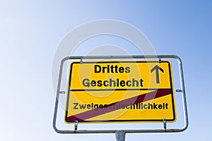 Third gender binÃ¤r Sexuality german `Drittes Geschlecht Zweigeschlechtlichkeit`