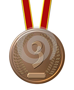 Third place bronze medal