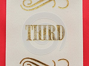 Third place ribbon