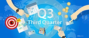 Third quarter business report target corporate financial result Q3 photo