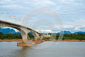 Third Thai Lao Friendship Bridge, Mekong River Bridge, Nakhon Phanom,Thailand