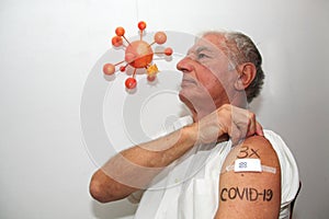 Third time vaccinated, third dose of vaccine