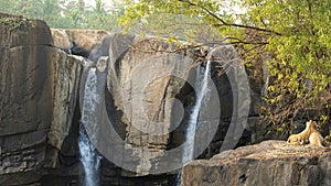 Thirparappu falls Amazing tourist place with water,rocks and beautiful scenery Located in Kanyakumari District, Tamilnadu, India