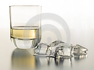 A Thirst Quenching Glass of Tequila on the rocks